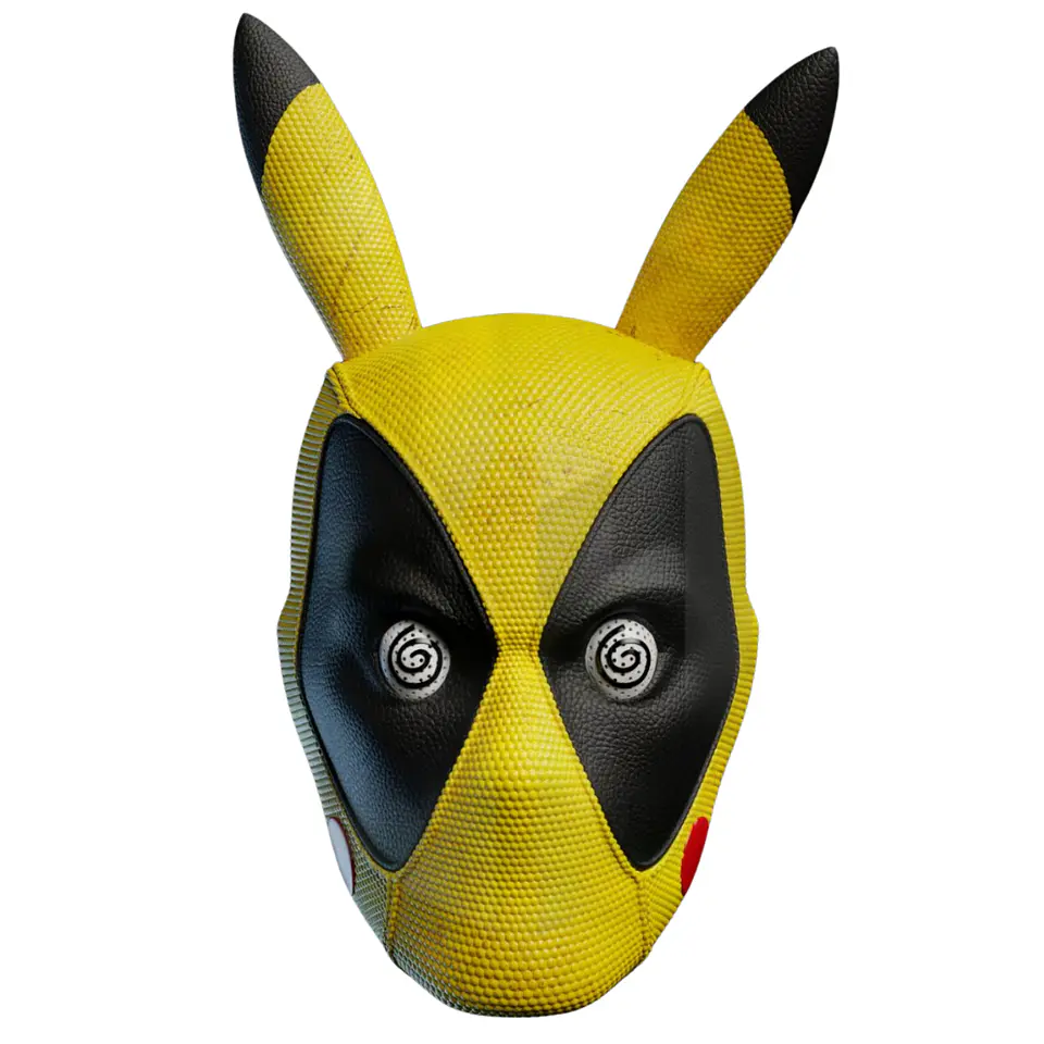 Casco Máscara Deadpool (PIKA-POOL) Cosplay Disfraz 2