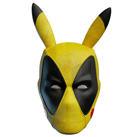Casco Máscara Deadpool (PIKA-POOL) Cosplay Disfraz