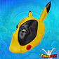 Casco Máscara Deadpool (PIKA-POOL) Cosplay Disfraz - Miniatura 3