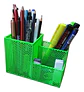 Pack 3 Porta Lápiz Lapicero De Rejilla Negro, Verde O Rojo - Miniatura 1