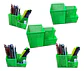 Pack 3 Porta Lápiz Lapicero De Rejilla Negro, Verde O Rojo - Miniatura 4
