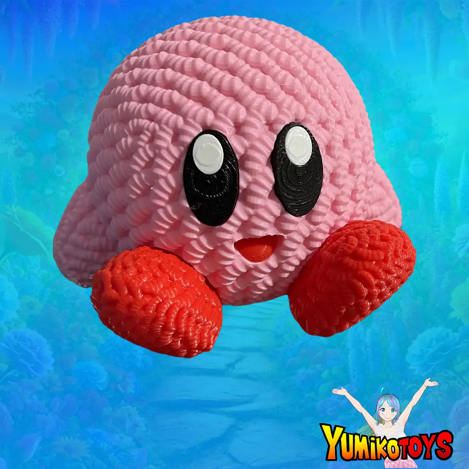 Figura Kirby Textura de Lana (plastico) 2