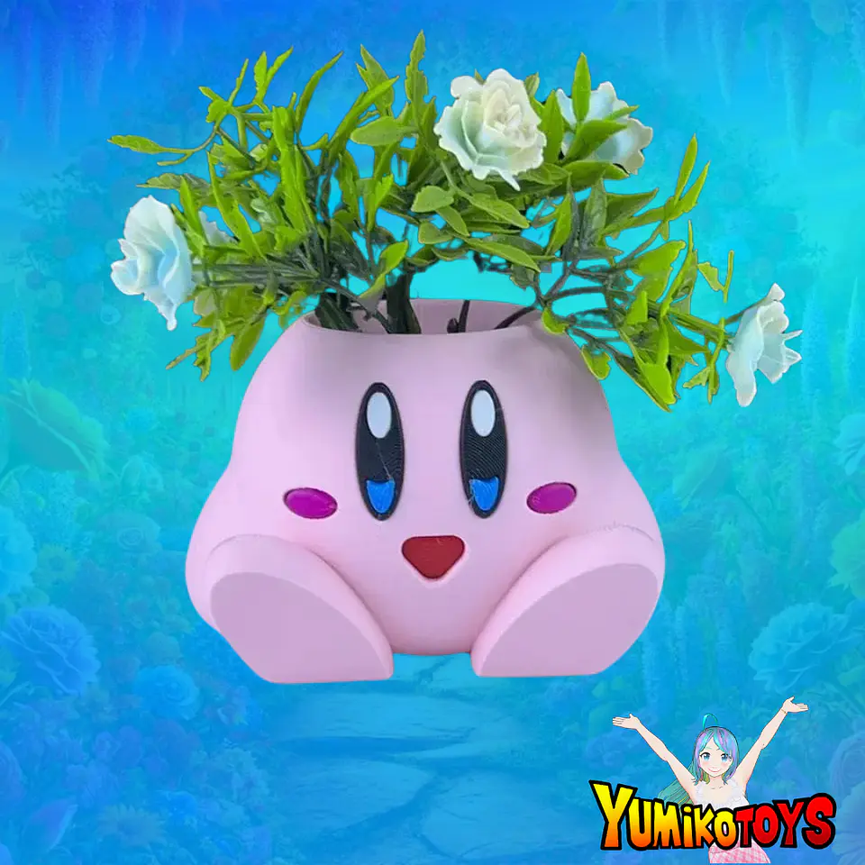 Macetero Lapicero Kirby - con diseño 3d 2