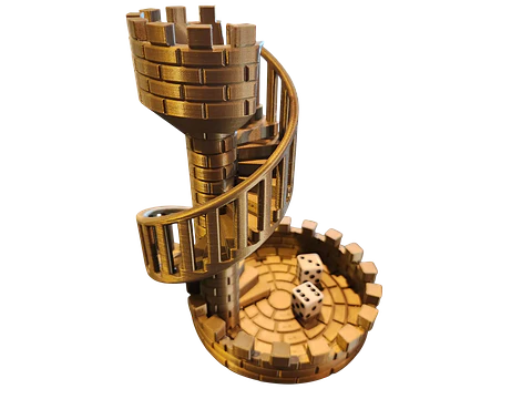 Torre de Dados Castillo Escaleras