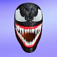 Casco Máscara Venom PS5 Spiderman 2 Cosplay Disfraz - thumbnail 2