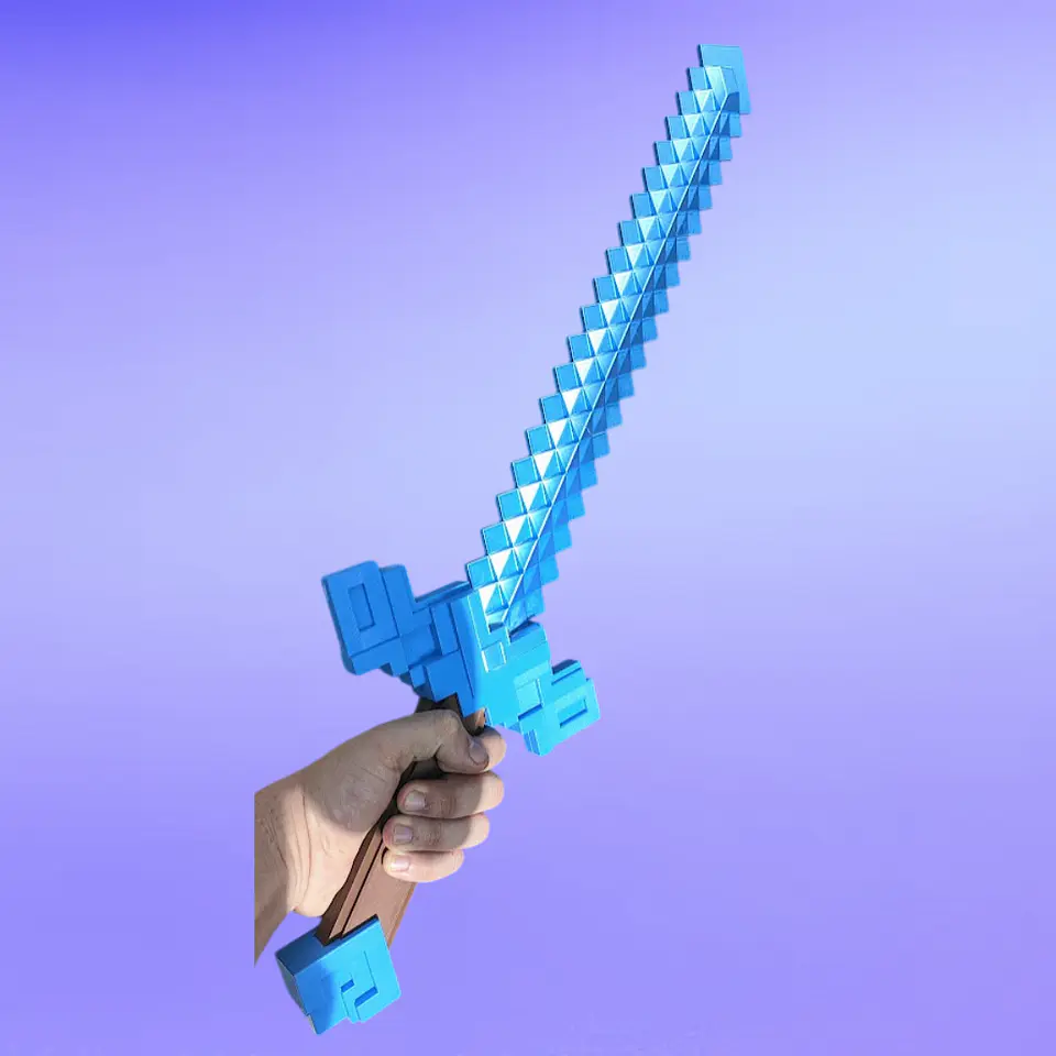 Espada de Diamante – Minecraft La Película 2025 Azul 2