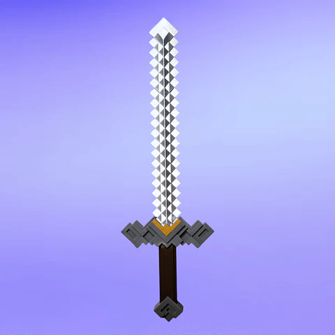 Espada de Plata – Minecraft La Película 2025 Plateada