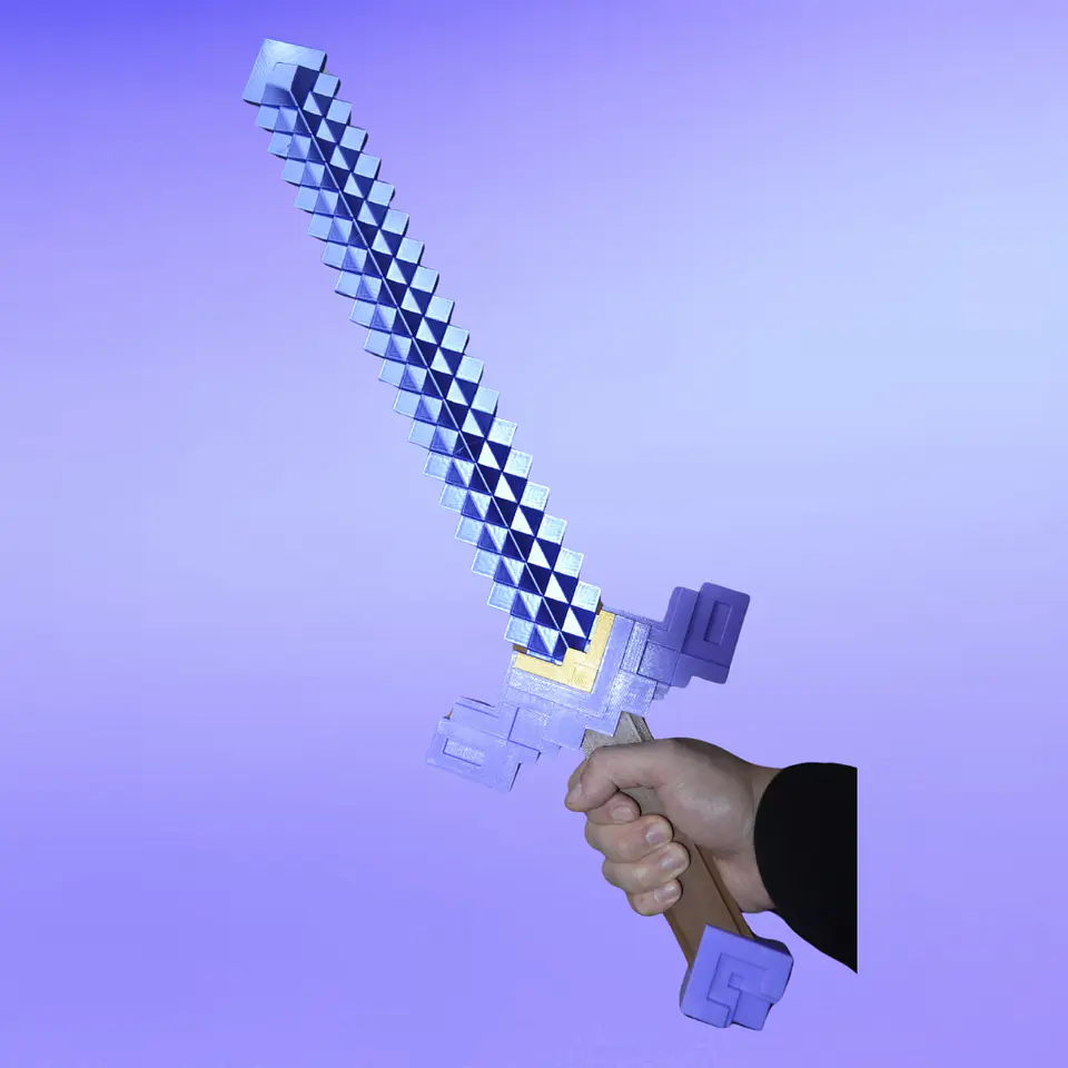 Espada de Diamante Encantado - Minecraft Película Azul 2