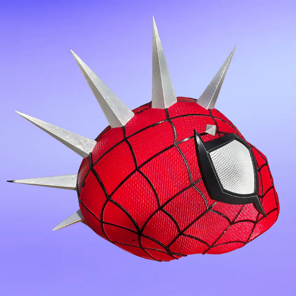 Casco Máscara Spider-Punk (Spiderman) Cosplay Disfraz 3