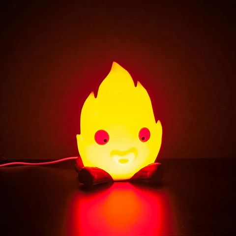 Lámpara Calcifer de el Castillo Ambulante 