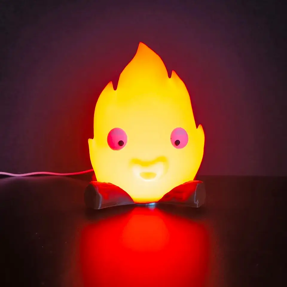 Lámpara Calcifer de el Castillo Ambulante  3