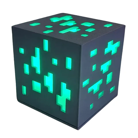 Lámpara Decorativa Bloque Mineral Minecraft