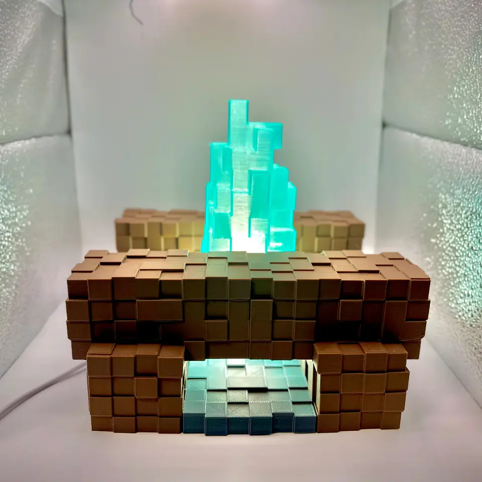 Lámpara Decorativa Fogata Minecraft 2