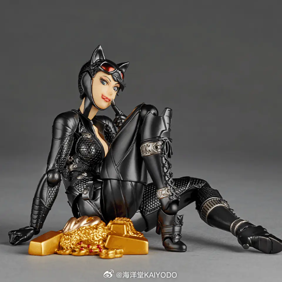 Revoltech Amazing Yamaguchi Catwoman Arkham Knight + Bonus 4