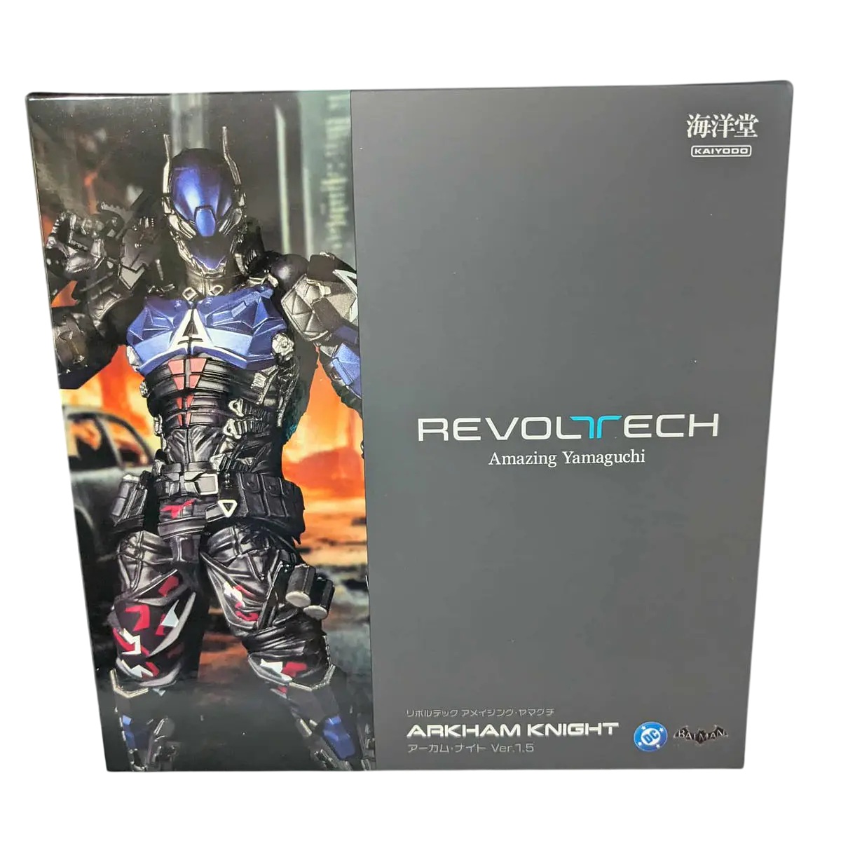 Batman: Arkham Knight Amazing Yamaguchi Revoltech No.24 Arkham Knight Figure In-Hand Images