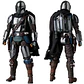 MAFEX THE MANDALORIAN CHROME Ver. Star Wars - Miniatura 4