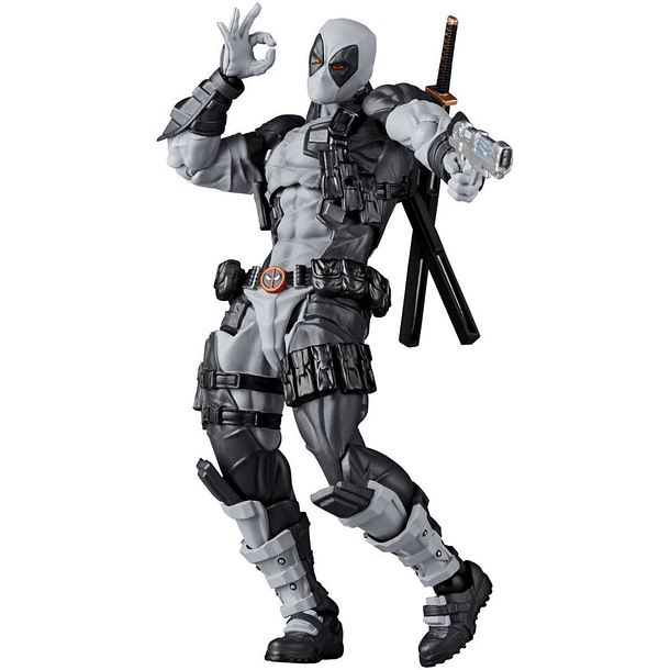 Amazing Yamaguchi Revoltech Deadpool Gris Ver. 2.5 + Bonus 1
