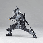 Amazing Yamaguchi Revoltech Deadpool Gris Ver. 2.5 + Bonus 4