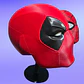 Casco Máscara Deadpool Comic 3D Cosplay Disfraz - thumbnail 3