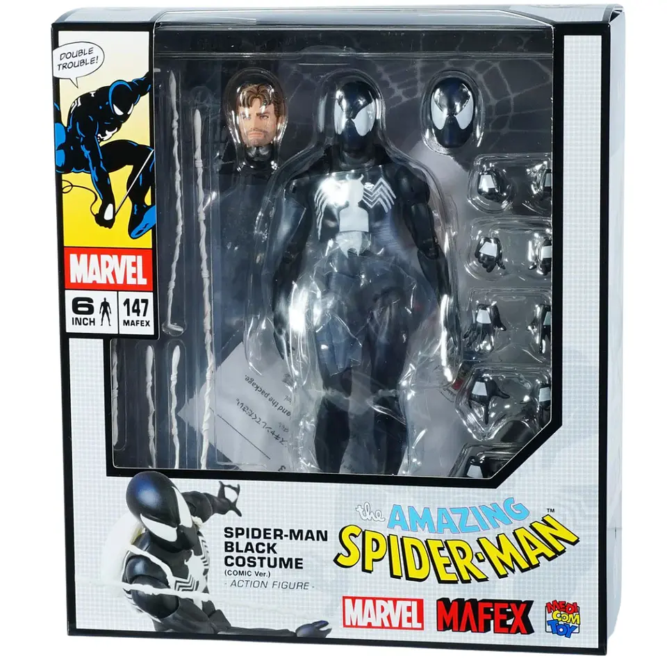 MAFEX (No.147): Spider-Man Traje Negro Comics Ver (Simbionte) 2