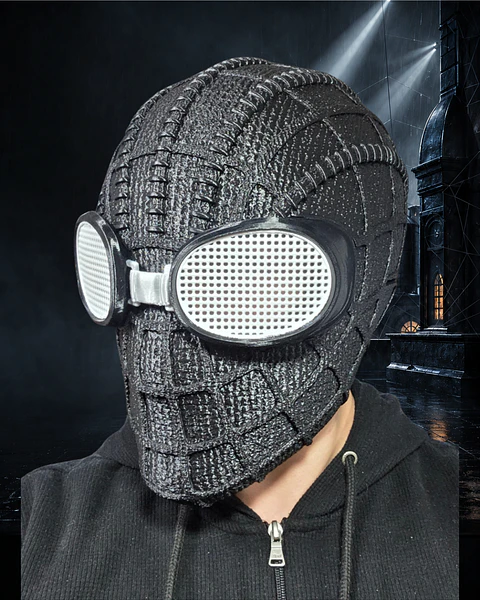 Casco Máscara La Araña Spider-Noir Cosplay Disfraz
