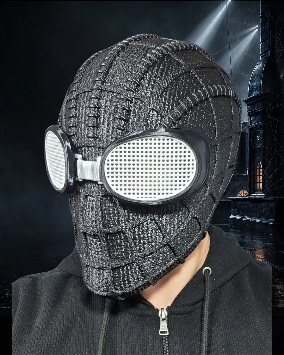 Casco Máscara La Araña Spider-Noir Cosplay Disfraz 2