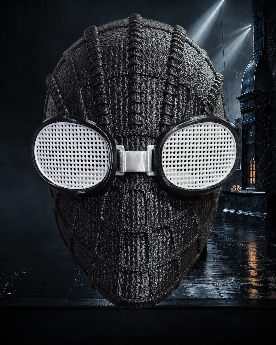 Casco Máscara La Araña Spider-Noir Cosplay Disfraz 3