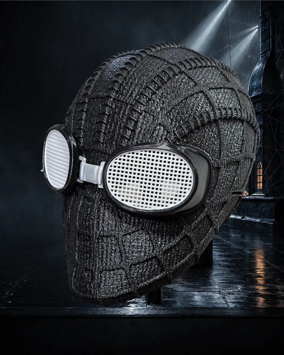 Casco Máscara La Araña Spider-Noir Cosplay Disfraz 5