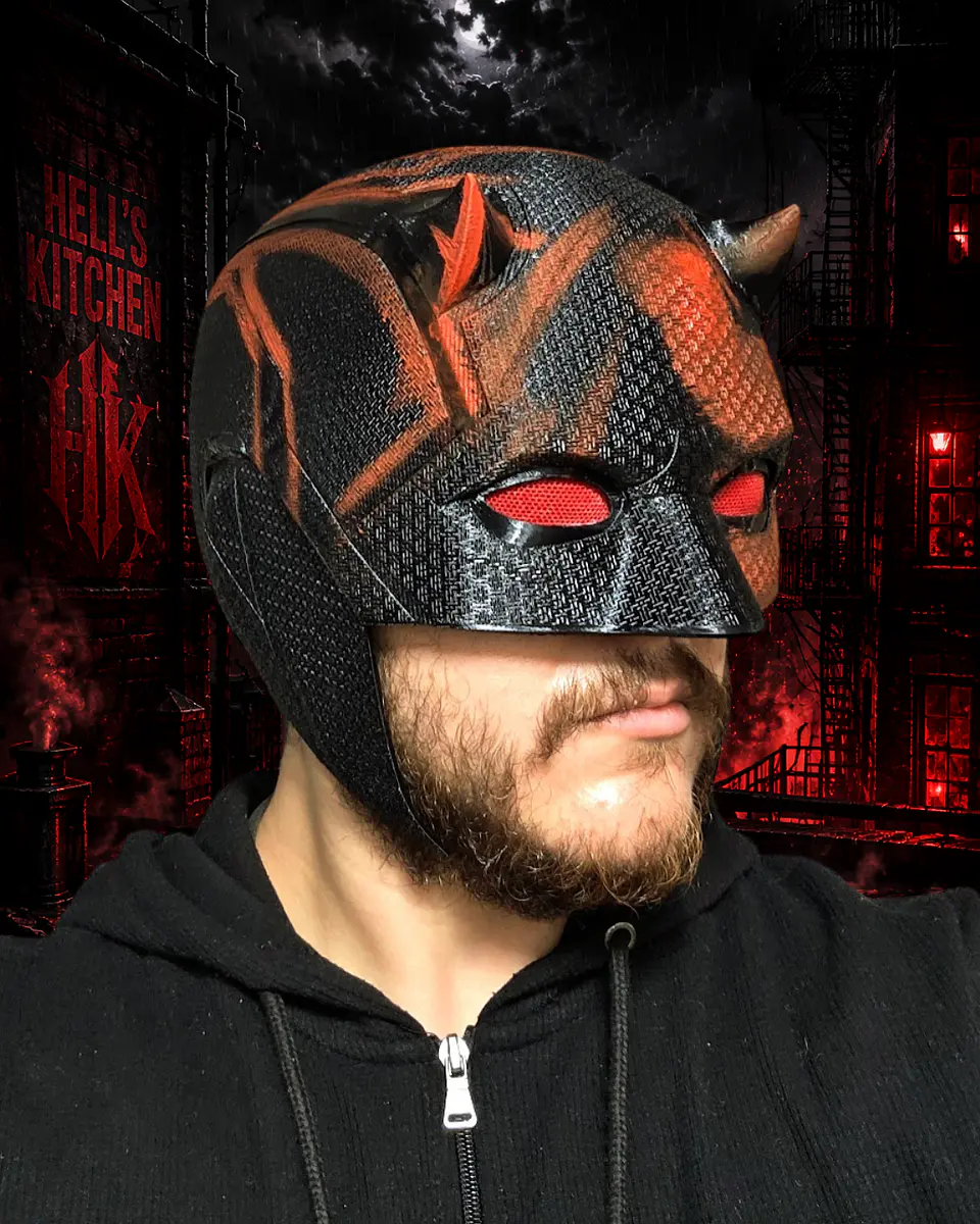 Casco Máscara Daredevil Born Again temporada 2 Cosplay 5