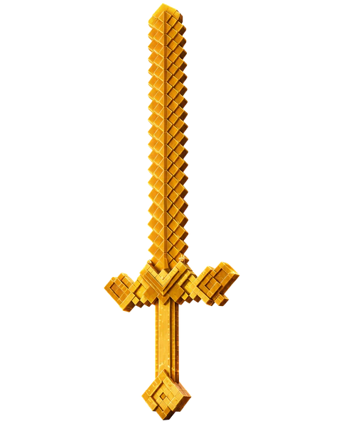 Espada de Oro Minecraft Película Dorado Oro Niño