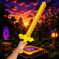 Espada de Oro Minecraft Película Dorado Oro Niño - thumbnail 4