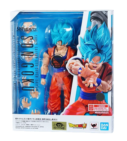 S.H.Figuarts Super Saiyan Blue Goku Sello Dorado JP