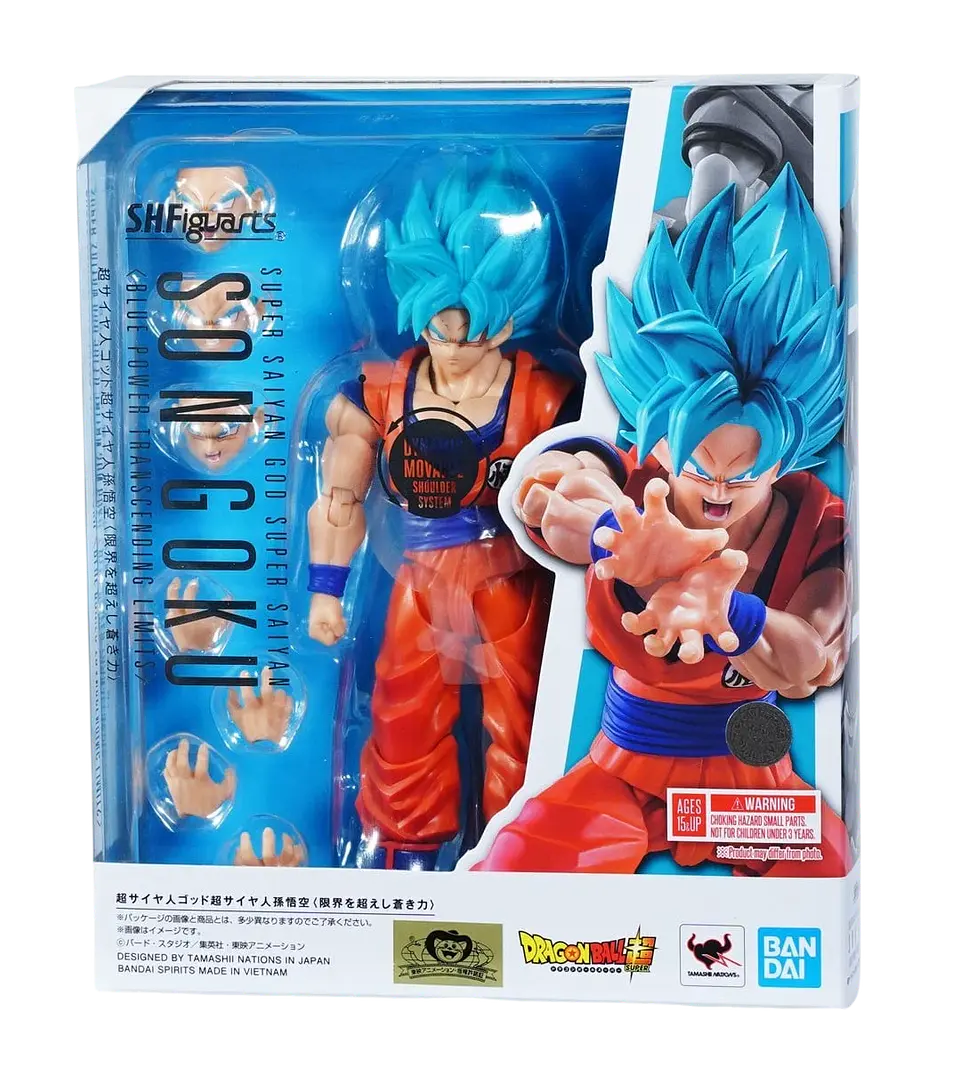 S.H.Figuarts Super Saiyan Blue Goku Sello Dorado JP 2