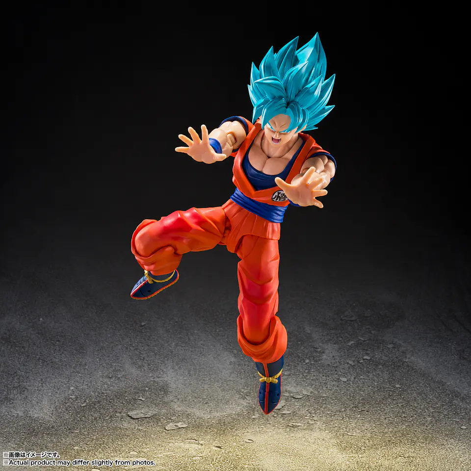 S.H.Figuarts Super Saiyan Blue Goku Sello Dorado JP 6