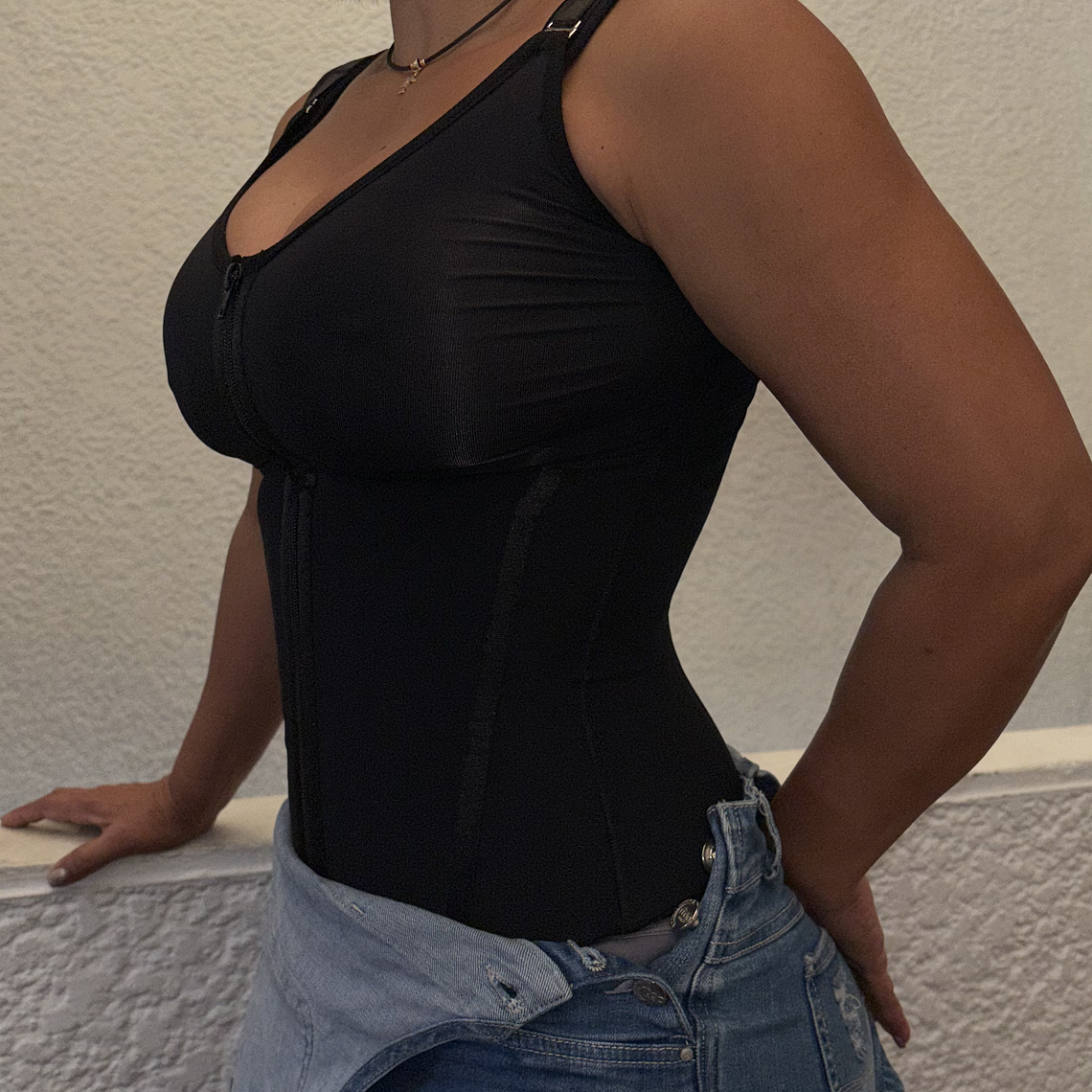 Chaleco Reloj de arena con busto  6