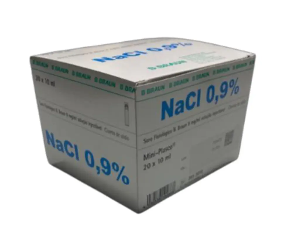 Soro Fisiológico para injetáveis 0.9% 20 x 10 mL - B. Braun 1
