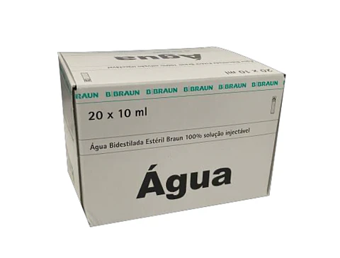 Água Bidestilada BBraun 10 mL - 20 unidades