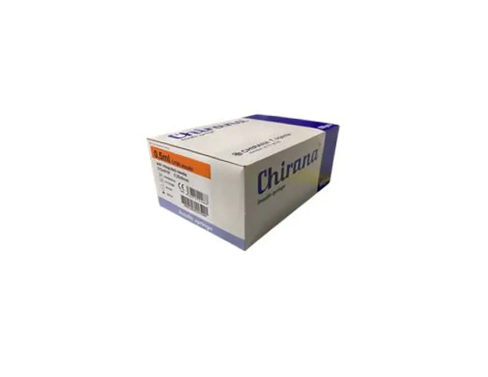 Seringas insulina 0.5 mL 30G (0.25mm x 8 mm) - Inclui Agulha 1