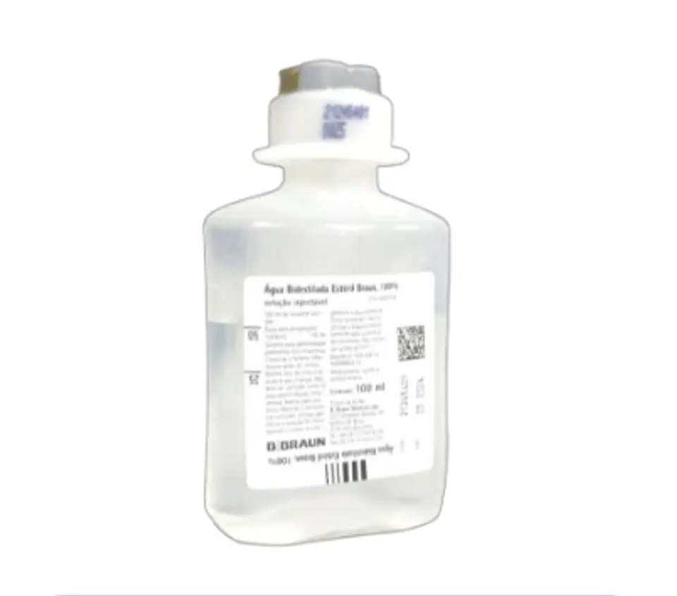Água Bidestilada 100 mL - B. Braun - 1uni 1