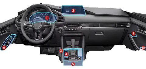 Set Film Vinilo 3d Protector / Mazda 3 2020-2025 / A Medida