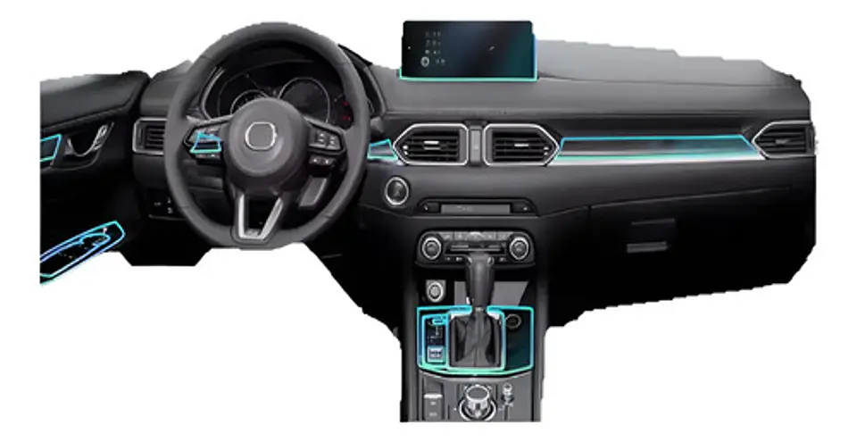 Set Film 9 Pcs Ppu Vinilo 3d / Mazda Cx-5 At/mt 2020/25 2