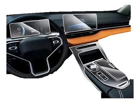 Set Film 3d Vinilo  Protec Haval H6 2024-25 Consola Pantalla