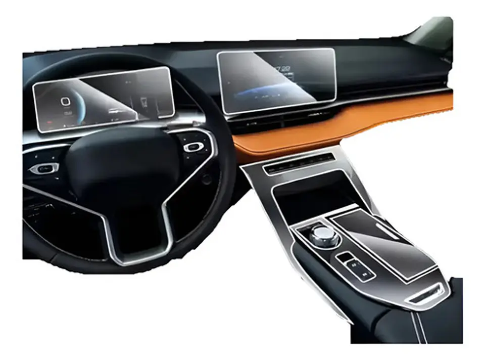 Set Film 3d Vinilo  Protec Haval H6 2024-25 Consola Pantalla 1