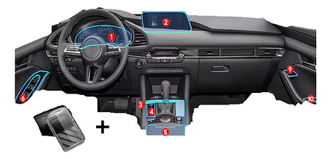 Set Film Ppu + 1 Funda Llave / Mazda 3 2020-2025