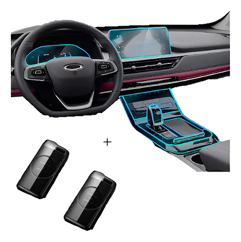 Film 9 Pcs Ppu + 2 Funda Llave / Chery Tiggo 7 Pro 2020 -