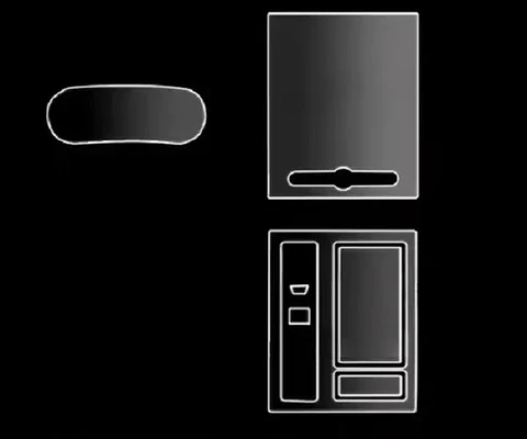 Set Film 3d Vinilo Mg Rx5 2023-25 Consola Pantalla