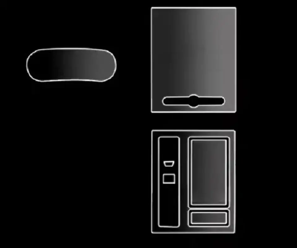 Set Film 3d Vinilo Mg Rx5 2023-25 Consola Pantalla 2