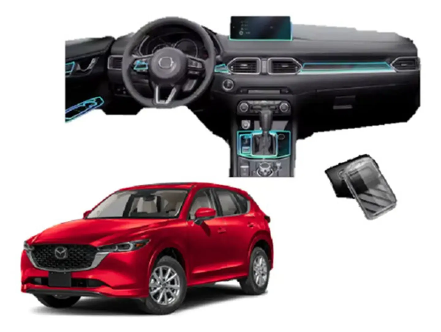 Set Film Ppu + Protector Llave / Mazda Cx-5 At/mt 2020/25 1