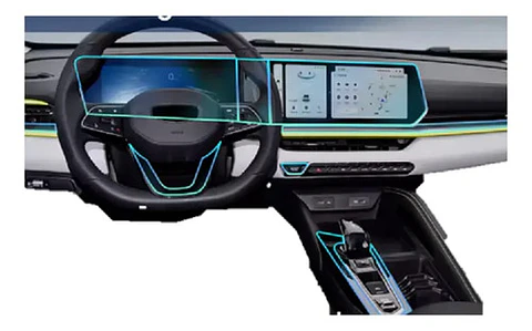 Set Film 3d Vinilo Geely Coolray 2024-25 Consola Pantalla