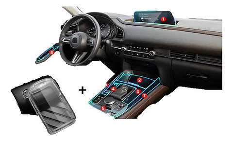 Set Film Ppu  + Protector Llave / Mazda Cx-30 At/mt 2020 -25